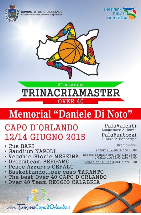 Capo d’Orlando & Daniele Di Noto – Da domani il Trinacriamaster over 40 di basket
