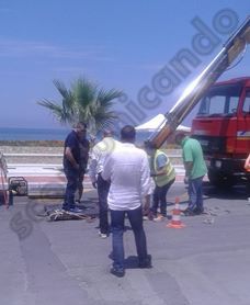 BROLO – Sversamenti in mare a causa della rottura di una “pompa”