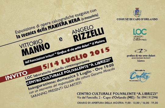 ARTE – Manno e Rizzelli allo spazio LOC. A curare l’evento è Loretta Galvan