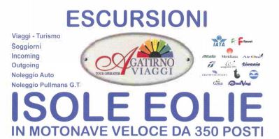 Alle Eolie – Le escursioni dell’Agatirno viaggi … in motonave con partenza da Capo d’Orlando