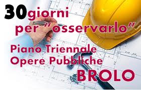 BROLO – Riproposto on line il piano triennale delle opere pubbliche