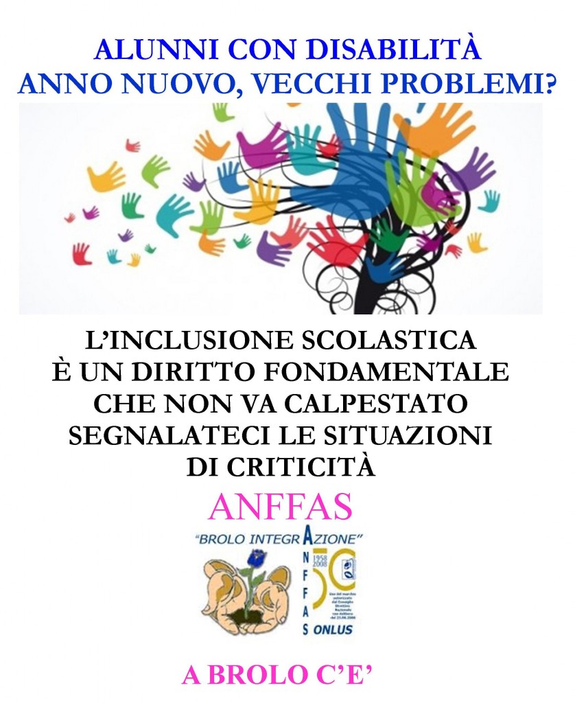 ALUNNI CON DISABILITÀ – ANNO NUOVO, VECCHI PROBLEMI?