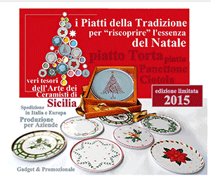 Pensare ai Regali – I piatti artistici delle Ceramiche Siciliane Ruggeri