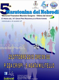 S. AGATA MILITELLO – 5^ Maratonina dei Nebrodi, memorial Finanziere Maurizio Gorgone