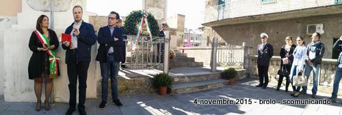 4 novembre – A Brolo ricordando i Caduti