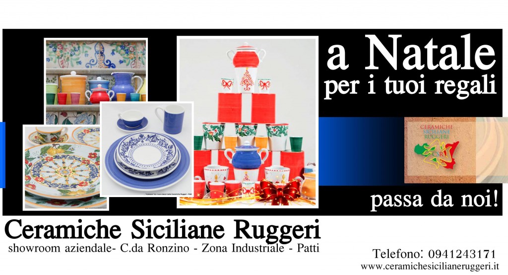Consigli per Gli Acquisti – Per i regali di Natale passa allo showroom delle Ceramiche Ruggeri a Patti
