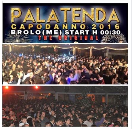 Esserci – “Capodanno 2016 al Palatenda Brolo … il prezzo più basso, la qualità più alta”