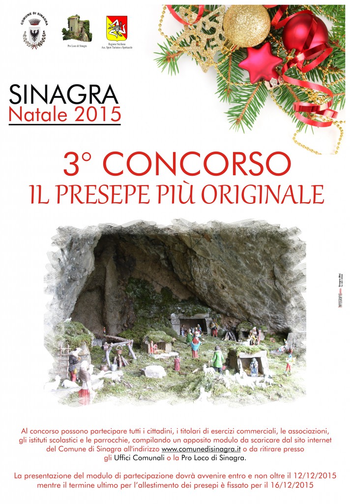 SINAGRA – Concorso “Il Presepe più originale”