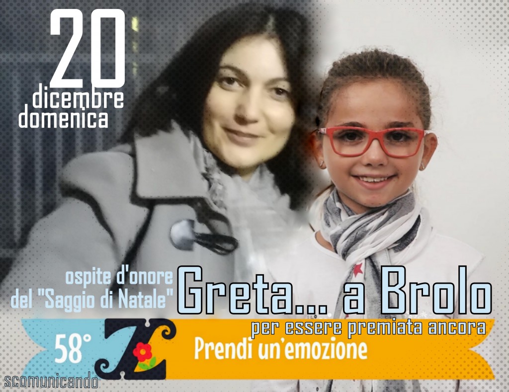 “Saggio di Natale” – Domenica a Brolo ci sarà anche Greta Cacciolo