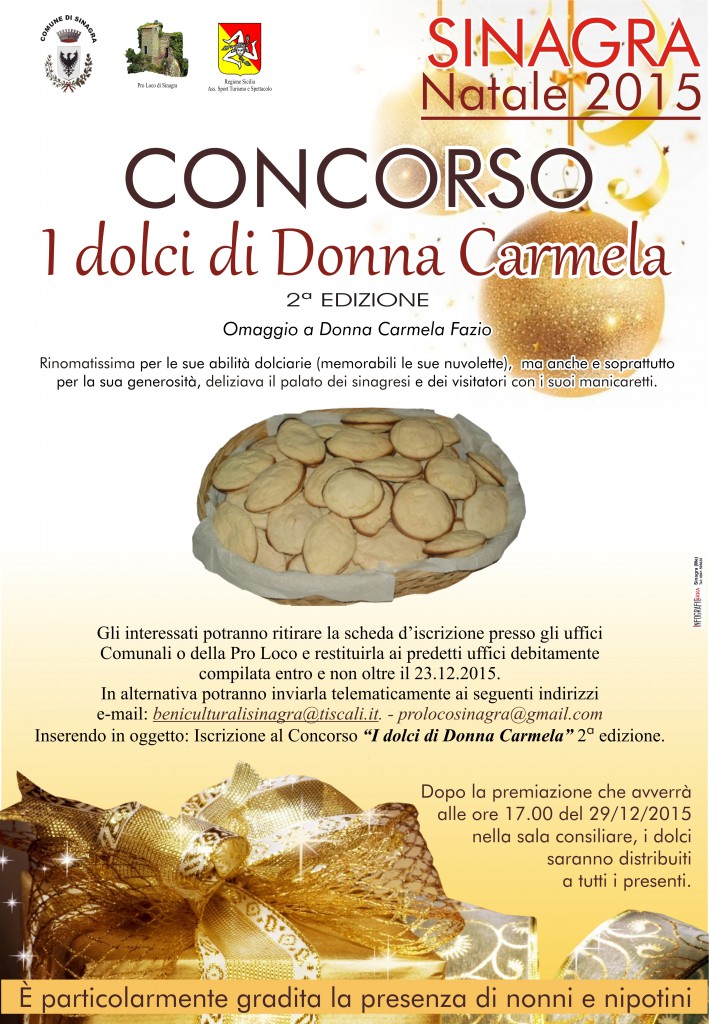 SINAGRA – 2° CONCORSO “I DOLCI DI DONNA CARMELA”