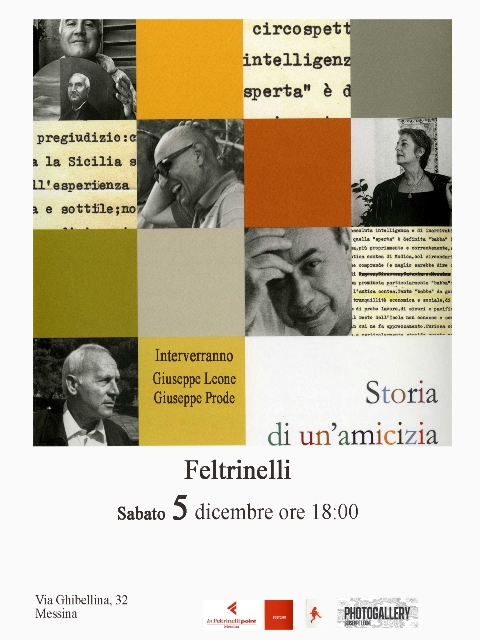 MESSINA – Domani “Storia di un’amicizia” al Feltrinelli Point