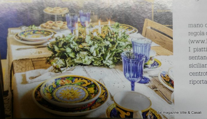 Ville & Casali – Sul prestigioso magazine i “decori” delle Ceramiche Siciliane Ruggeri
