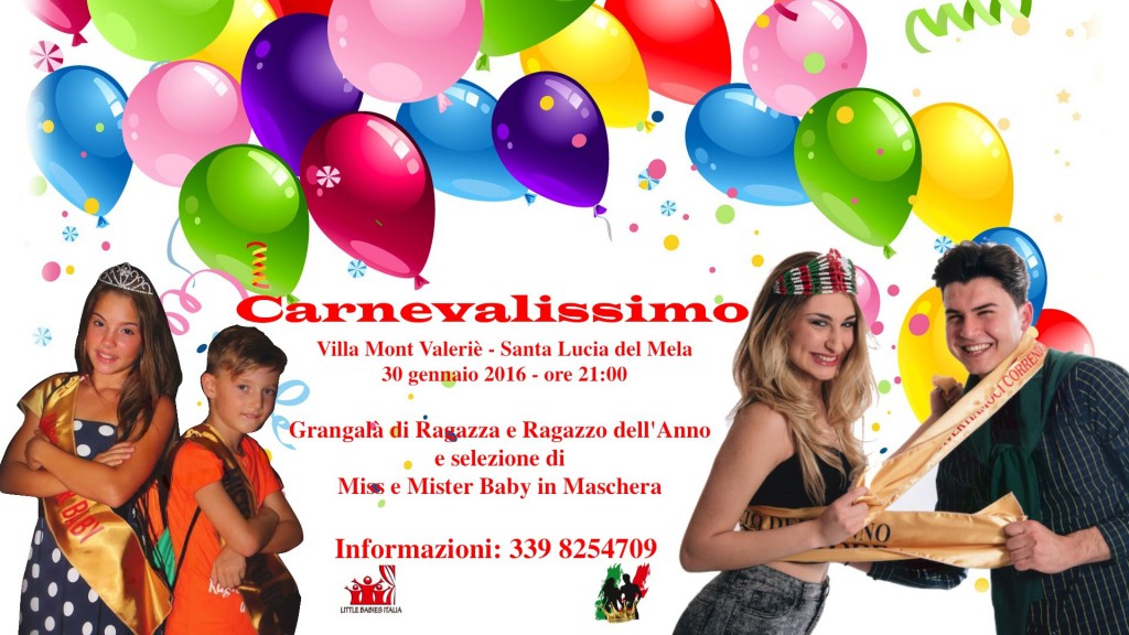 SANTA LUCIA DEL MELA – Concorso di bellezza “Ragazza e Ragazzo dell’Anno”