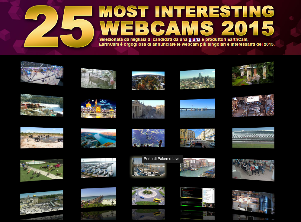 Successi Siciliani – SiciliaCam nella top 25 delle Webcam più interessanti al mondo