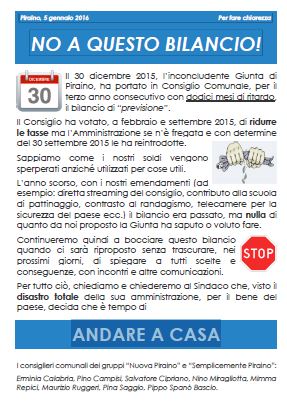 I REGALI DELLA BEFANA –  A Piraino le richieste di dimissioni al Sindaco e alla sua Giunta