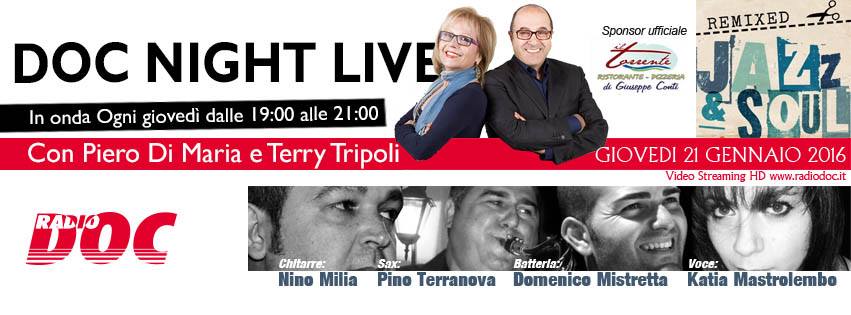 Musica Jazz a Radio Doc – Questa sera, in diretta, al Doc Nigth Live