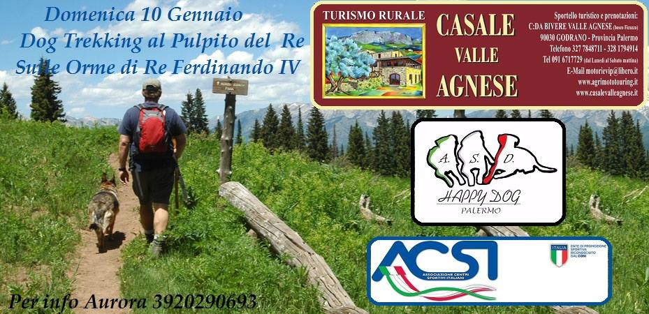 PALERMO – Dog trekking e pranzo in agriturismo