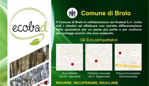 Ricicla e Risparmia – Domani a Brolo, l’amministrazione comunale,  avvia i primi tre centri di raccolta