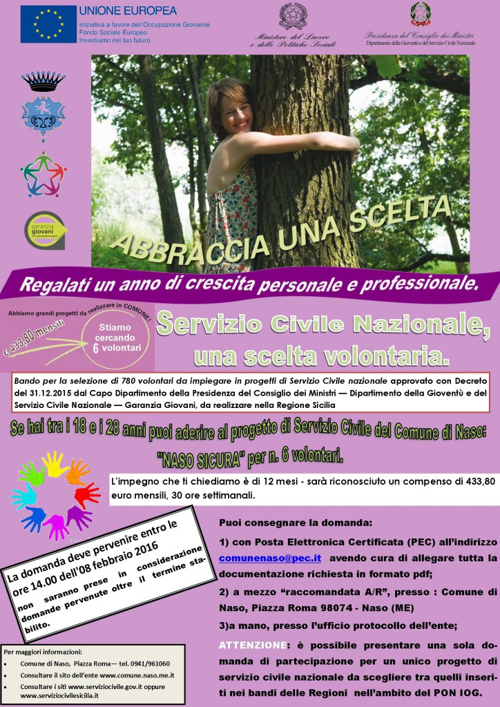 NASO – Bando per servizio civile