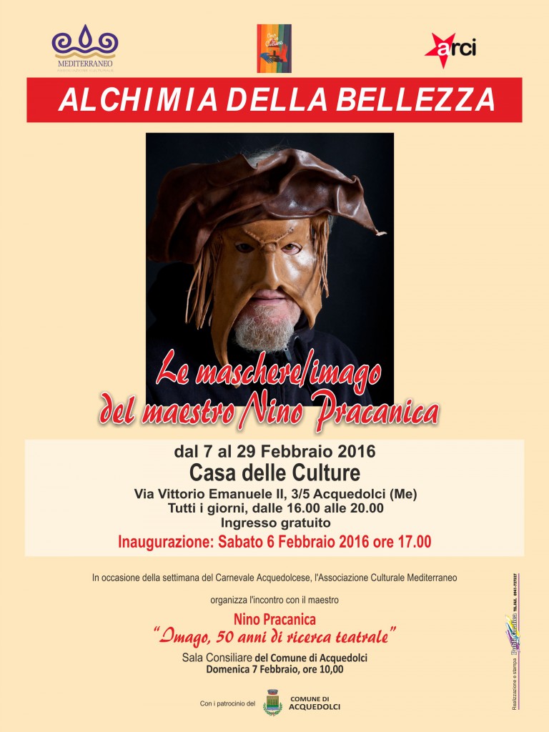 ACQUEDOLCI – Le maschere/Imago del maestro Nino Pracanica alla Casa delle Culture