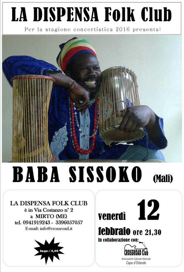 MIRTO – Alla Dispensa Baba Sissoko in concerto