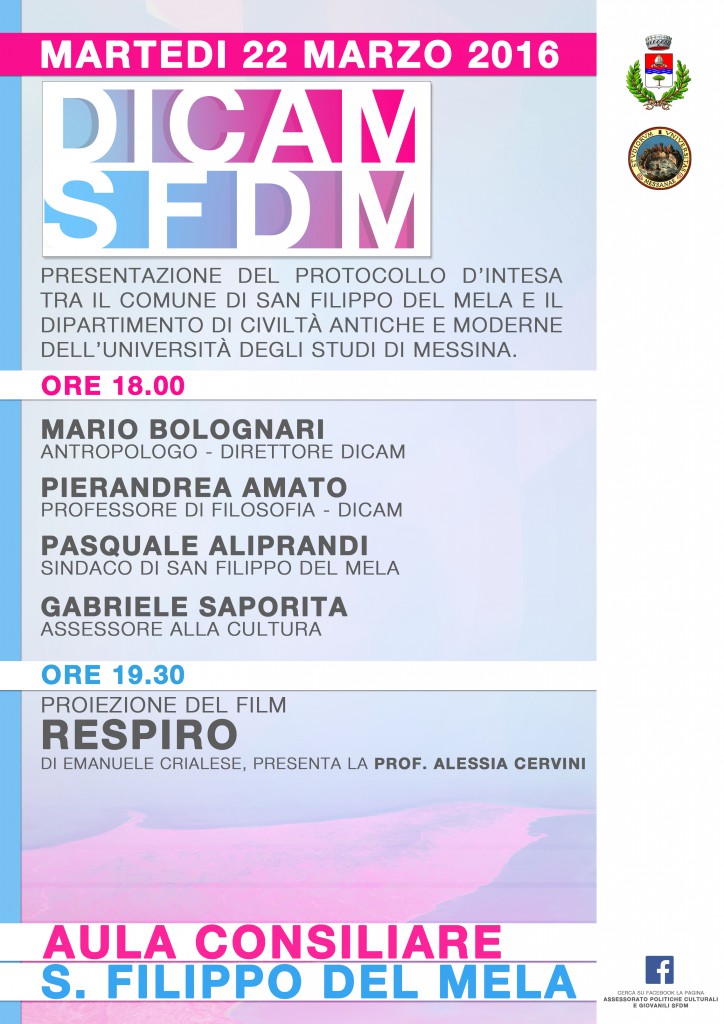 SAN FILIPPO DEL MELA – Protocollo d’intesa tra comune ed Università di Messina