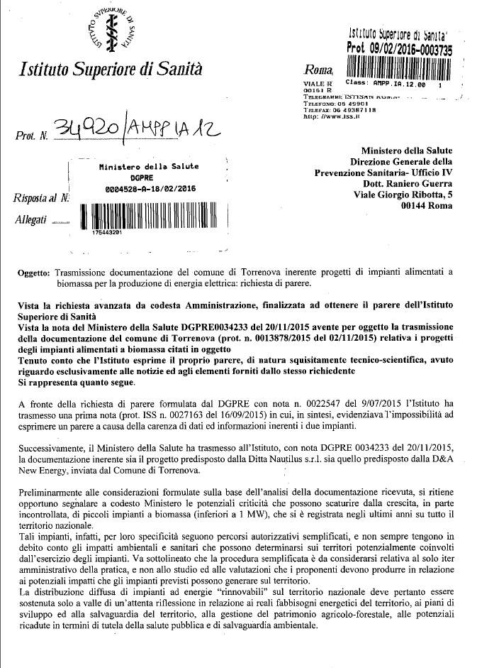 TORRENOVA – Le novità sull’impianto a BioMasse