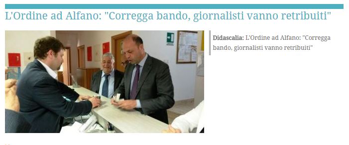ORDINE DEI GIORNALISTI DI SICILIA – Una tirata d’orecchie al “collega” Alfano