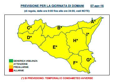 BROLO METEO – Da oggi allerta Gialla, ma…