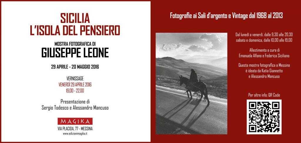 MAGIKA – Giuseppe Leone ‘Sicilia.L’isola del pensiero’