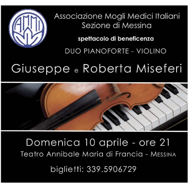 MESSINA – Concerto di beneficenza per i bambini in ricovero pediatrico del Papardo