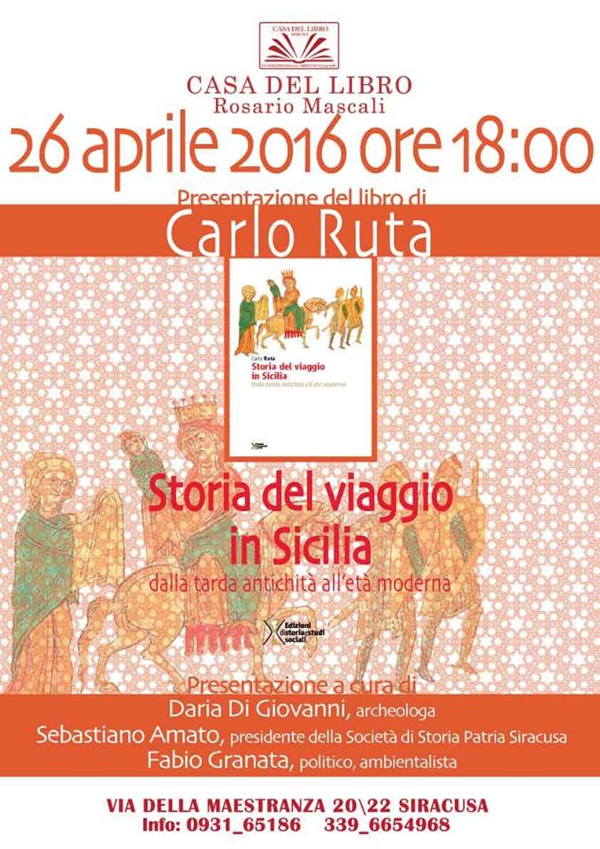 LIBRI – Carlo Ruta ‘Storia del viaggio in Sicilia’