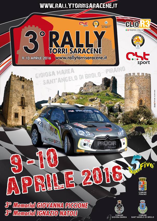 RALLY – Al via il 3° Rally Torri Saracene