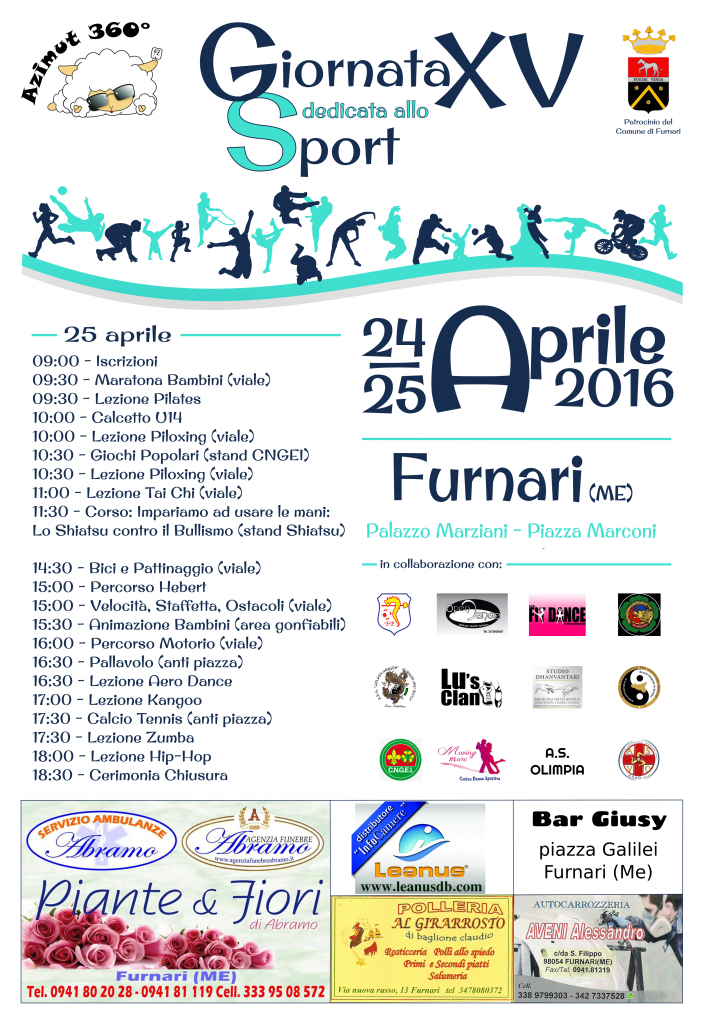 FURNARI – XV Giornata dedicata allo Sport in Piazza