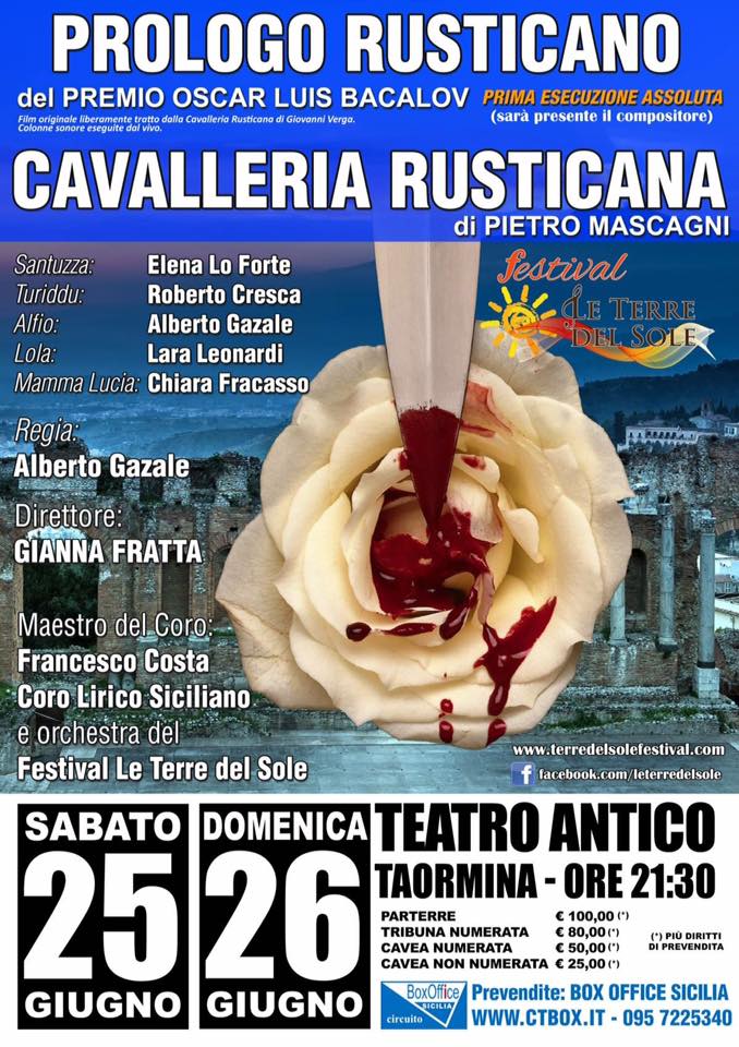 TERRE DEL SOLE FESTIVAL – Cast prestigioso la Cavalleria Rusticana