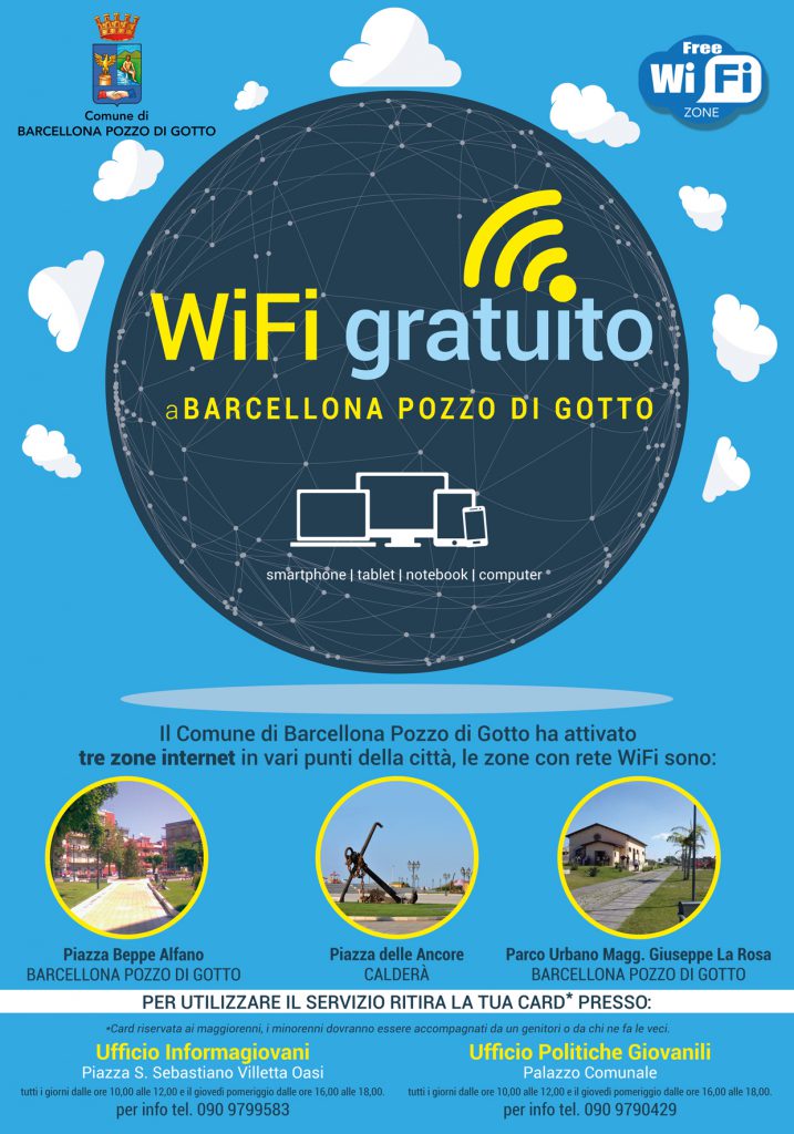 BARCELLONA P.G. Attivato dal comune WiFi gratuito