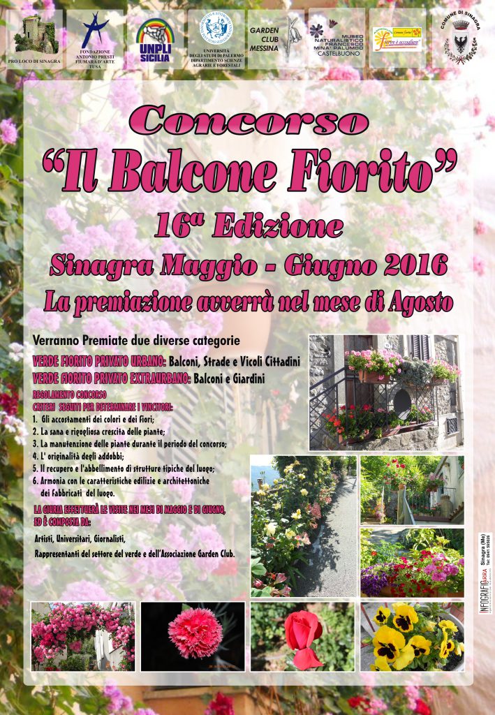SINAGRA – Concorso “Balcone fiorito 16° edizione”