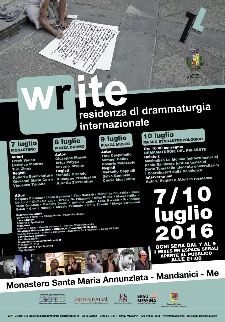 ARTE – W-rite, scritture in residenza