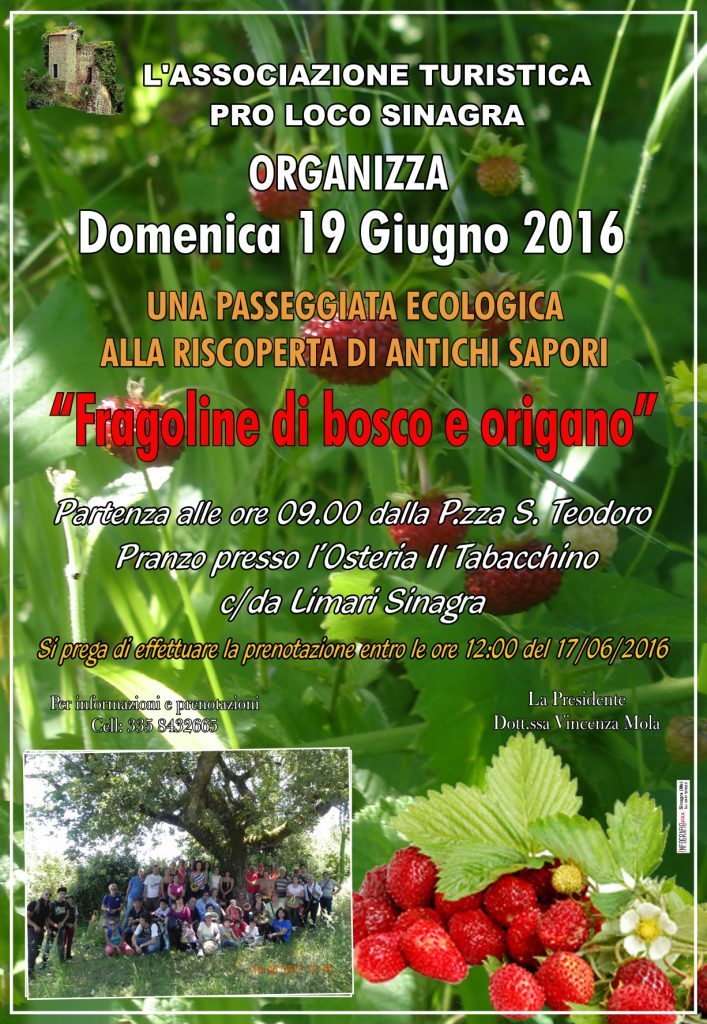 SINAGRA – Passeggiata alla riscoperta di antichi sapori