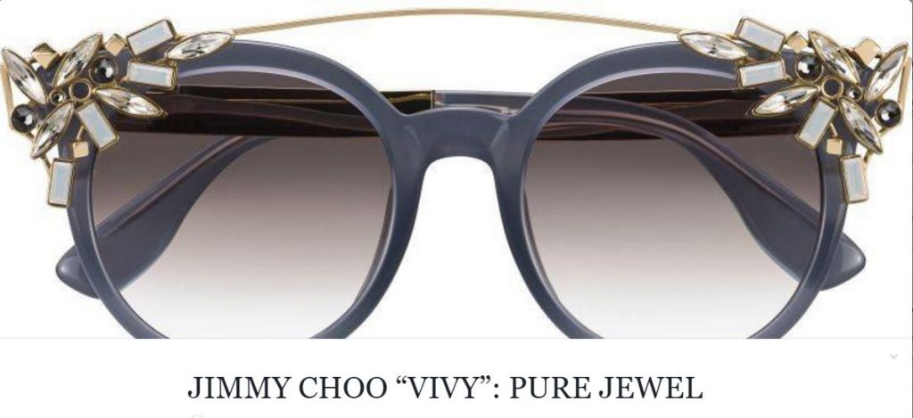 MODE & OCCHIALI – Jimmy Choo “Vivy”: pure Jewel