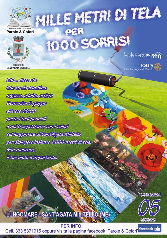 SANT’AGATA MILITELLO – “Mille metri di tela per mille sorrisi”
