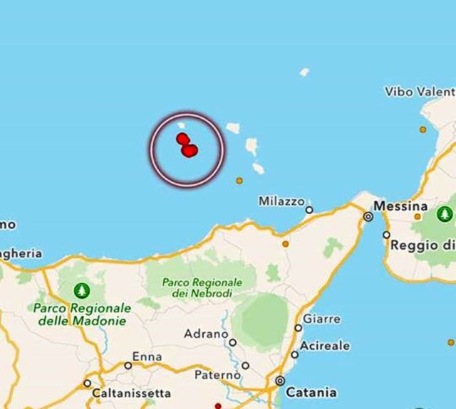 ISOLE EOLIE – Scossa di terremoto