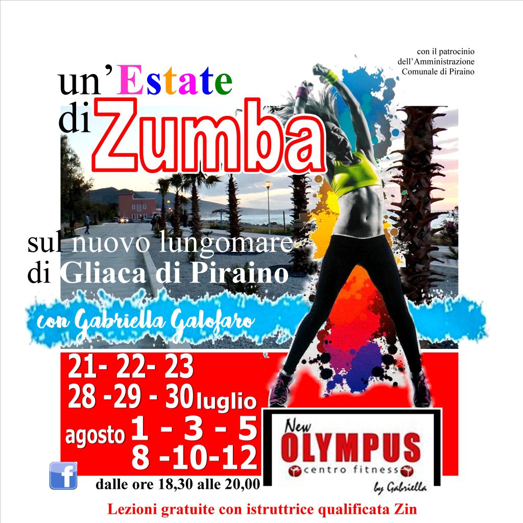 ZUMBA D’ESTATE – A Gliaca si inizia oggi