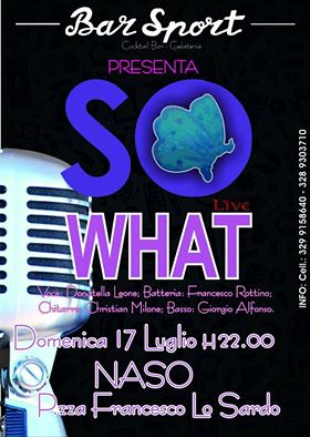 SOUL & BLACK – Domenica sera al “Bar Sport” di Naso con i “So What”