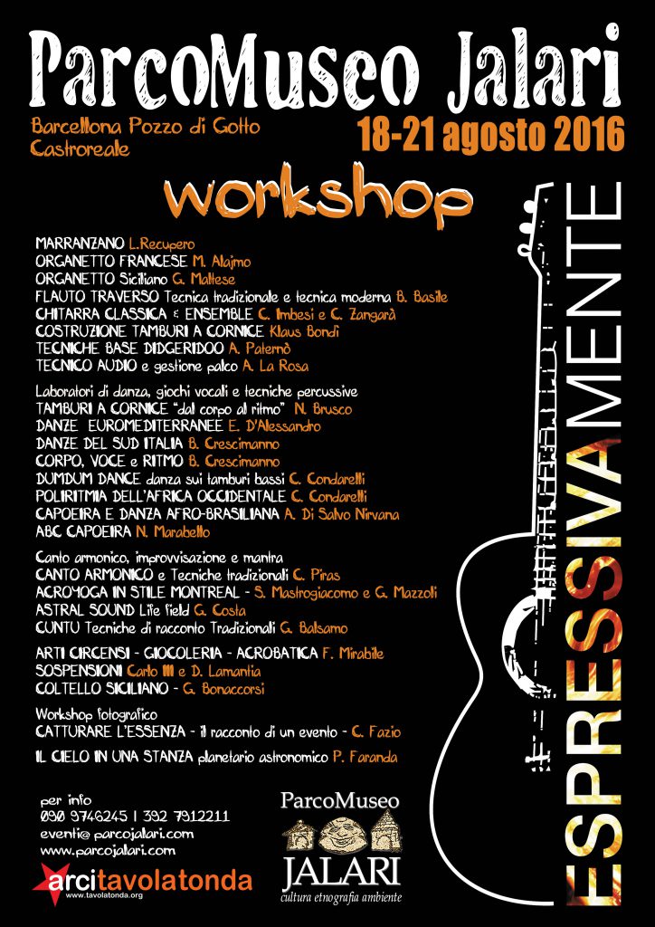 CASTROREALE – Ospitalità diffusa, Festival Espressivamente al ParcoMuseo Jalari