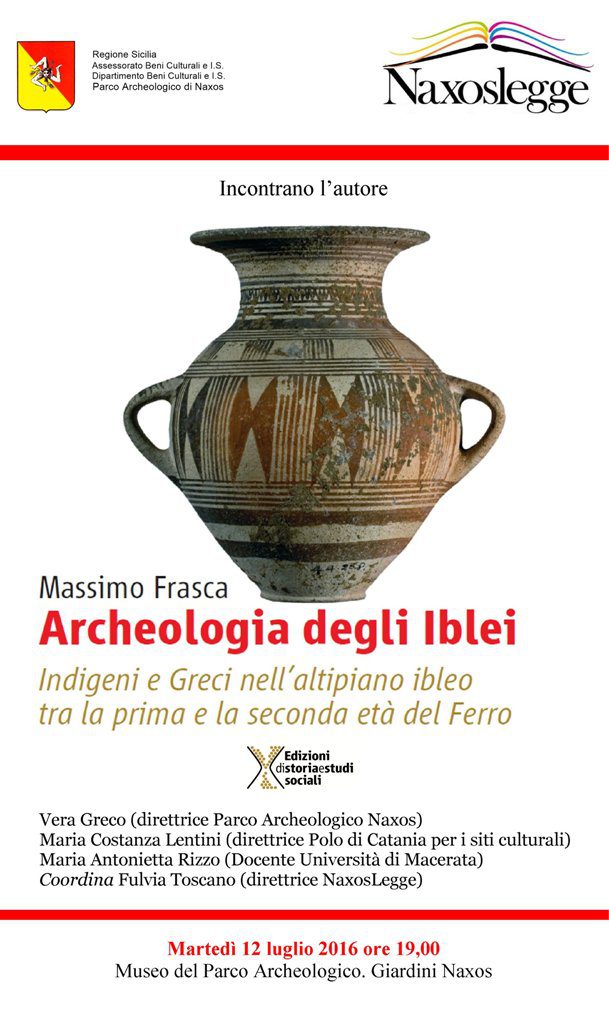 GIARDINI NAXOS – Presentazione del libro “Archeologia degli Iblei”