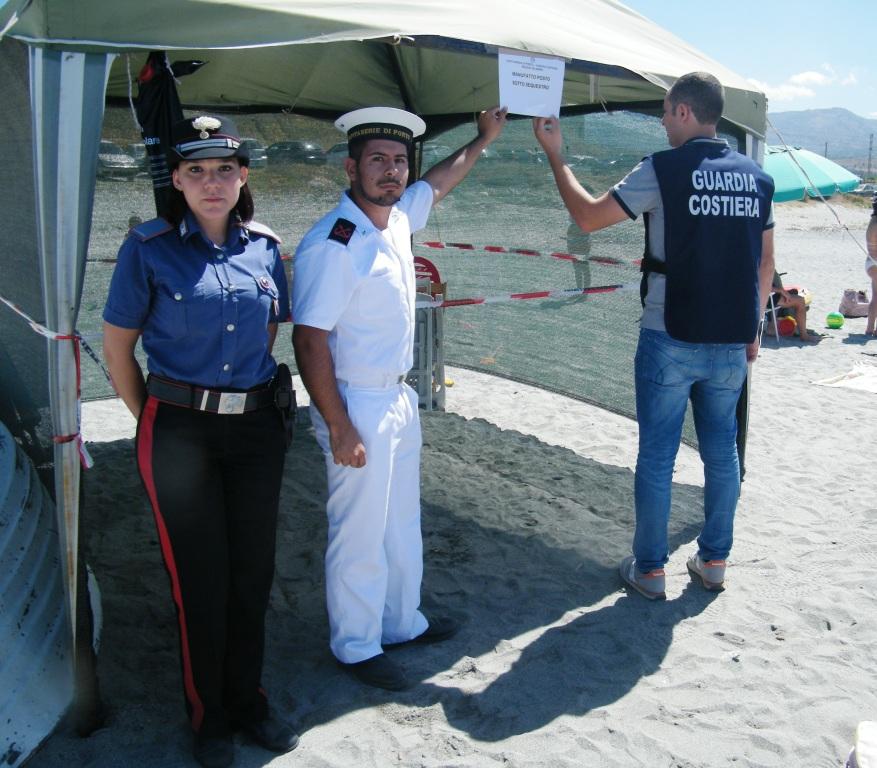 LOTTA ALL’ABUSIVISMO – Sequestrate strutture abusive realizzate su aree demaniali a Reggio Calabria