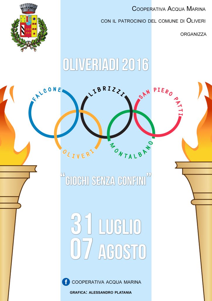 OLIVERI – Oliveriadi 2016: Giochi senza confini