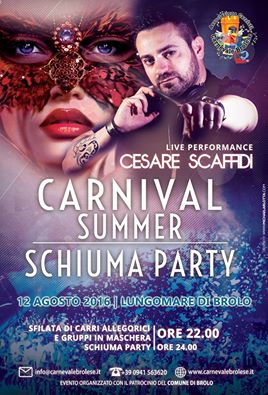 CARNIVAL SUMMER – A Brolo sarà festa il prossimo 12 agosto