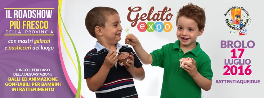 GELATO EXPO 2016 – A Brolo, nell’attesa, Giuseppe e Mattia, si gustano un pò di gelato!